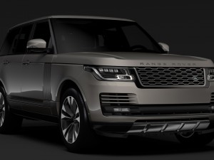 range rover supercharged l405 2018 3D Model