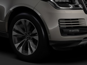range rover supercharged l405 2018 3D Model