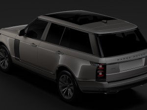 range rover supercharged l405 2018 3D Model