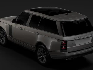 range rover supercharged l405 2018 3D Model