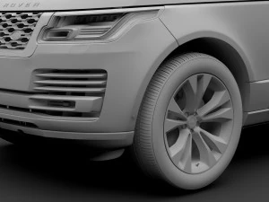 range rover supercharged l405 2018 3D Model