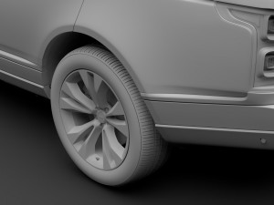 range rover supercharged l405 2018 3D Model