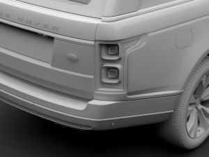 range rover supercharged l405 2018 3D Model