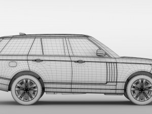 range rover supercharged l405 2018 3D Model