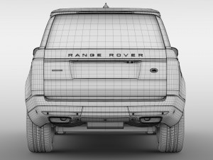 range rover supercharged l405 2018 3D Model