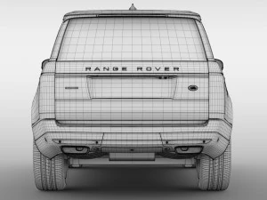 range rover supercharged l405 2018 3D Model