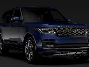 range rover vogue l405 2018 3D Model