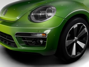 vw beetle convertible turbo 2018 Modelo 3D