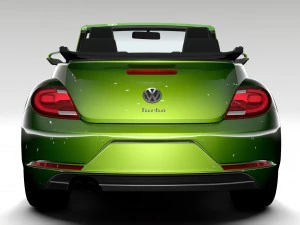 vw beetle convertible turbo 2018 3D Model