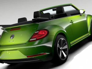 vw beetle convertible turbo 2018 3D Model