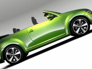 vw beetle convertible turbo 2018 Modelo 3D