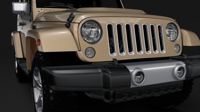 jeep wrangler chief jk 2017 Modelo 3D .c4d .max .obj .3ds .fbx .stl .blend 