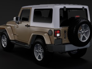 jeep wrangler chief jk 2017 Modelo 3D