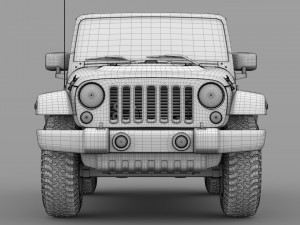 jeep wrangler chief jk 2017 Modelo 3D