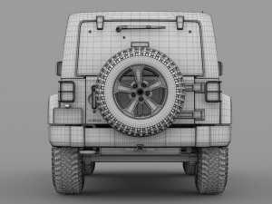 jeep wrangler chief jk 2017 Modelo 3D