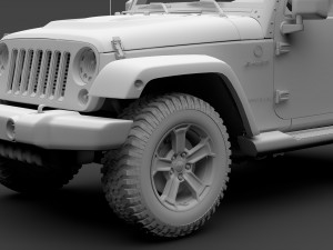 jeep wrangler chief jk 2017 Modelo 3D