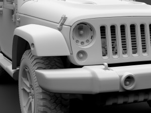 jeep wrangler chief jk 2017 Modelo 3D