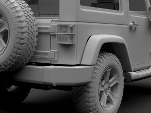 jeep wrangler chief jk 2017 Modelo 3D