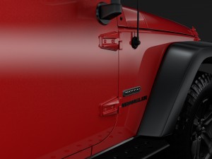 jeep wrangler 6x6 rubicon recon jk 2017 3D Model