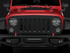 jeep wrangler 6x6 rubicon recon jk 2017 3D Model