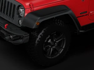 jeep wrangler 6x6 rubicon recon jk 2017 3D Model