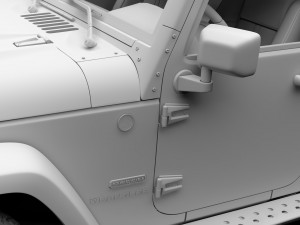 jeep wrangler 6x6 rubicon recon jk 2017 3D Model