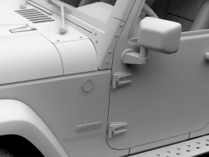 jeep wrangler 6x6 rubicon recon jk 2017 3D Model