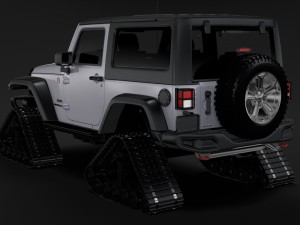 jeep wrangler crawler rubicon recon jk 2017 3D Model