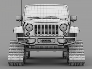jeep wrangler crawler rubicon recon jk 2017 3D Model