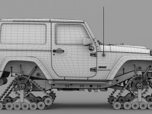 jeep wrangler crawler rubicon recon jk 2017 3D Model