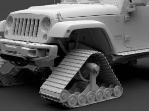 jeep wrangler crawler rubicon recon jk 2017 3D Model