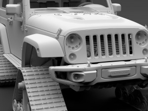 jeep wrangler crawler rubicon recon jk 2017 3D Model