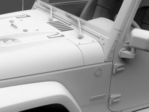 jeep wrangler crawler rubicon recon jk 2017 3D Model