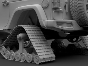jeep wrangler crawler rubicon recon jk 2017 3D Model