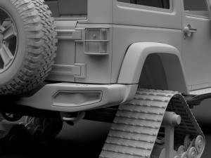 jeep wrangler crawler rubicon recon jk 2017 3D Model