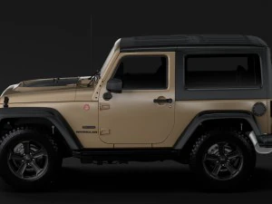 jeep wrangler rubicon recon jk 2017 3D Model