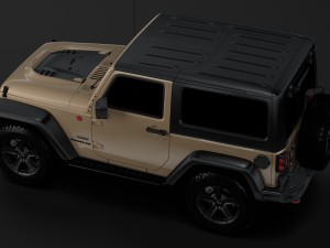 jeep wrangler rubicon recon jk 2017 Modello 3D