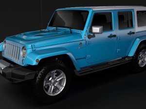 jeep wrangler unlimited chief jk 2017 3D Model