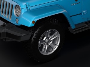 jeep wrangler unlimited chief jk 2017 3D Model