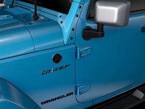 jeep wrangler unlimited chief jk 2017 3D Model