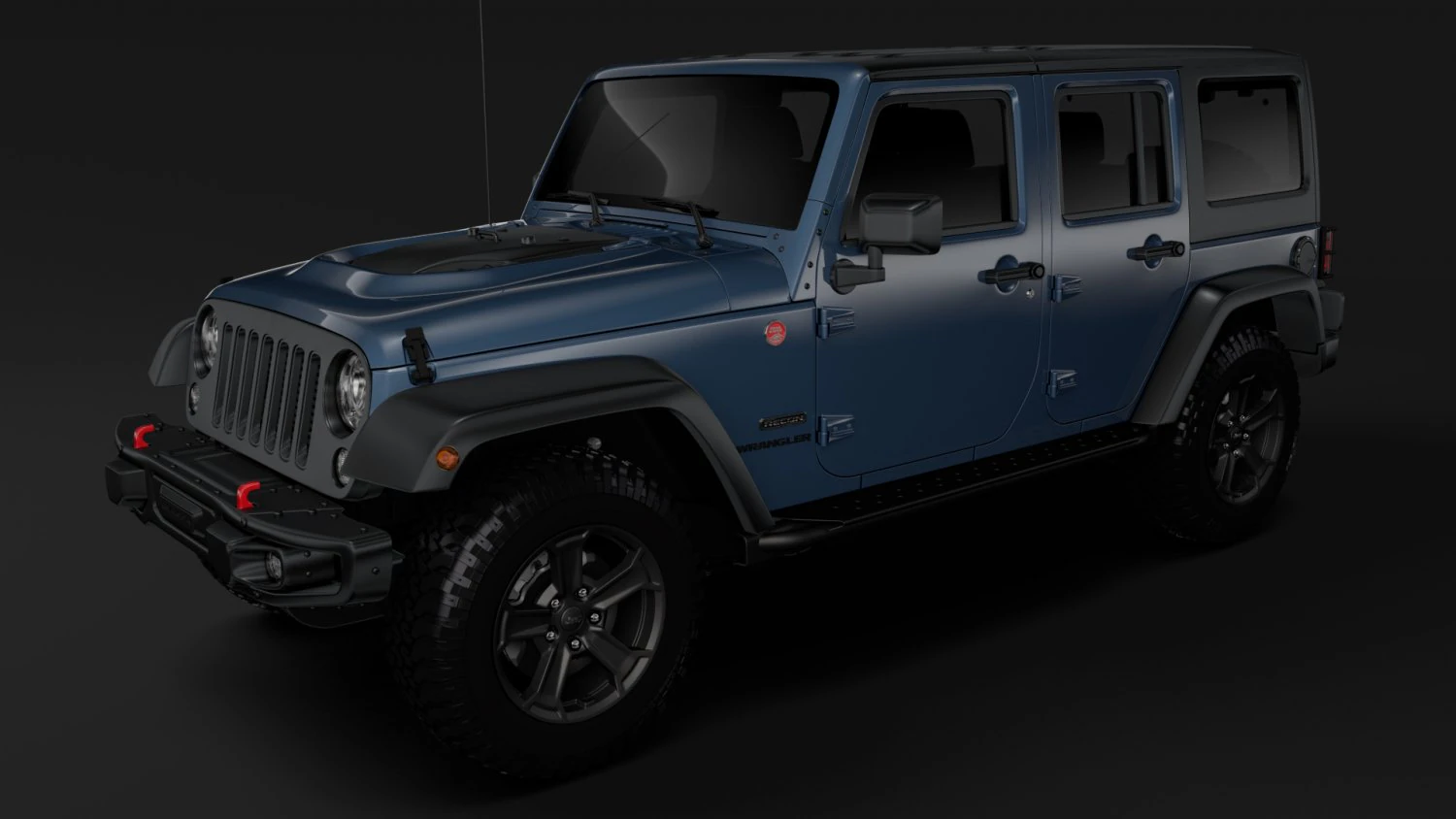 jeep wrangler unlimited rubicon recon jk 2017 3D Model .c4d .max .obj .3ds .fbx .stl .blend 