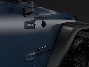 jeep wrangler unlimited rubicon recon jk 2017 Modelo 3D