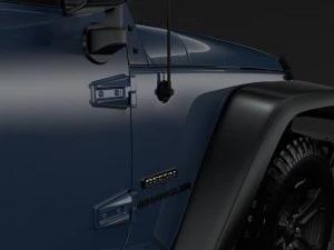 jeep wrangler unlimited rubicon recon jk 2017 3D Model