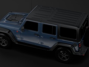 jeep wrangler unlimited rubicon recon jk 2017 Modelo 3D