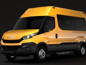 iveco daily minibus l2h2 2014-2016 Modelo 3D