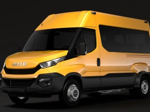 iveco dagelijkse minibus l2h2 2014-2016 3D Model