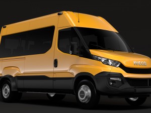 iveco daily minibus l2h2 2014-2016 3D Model