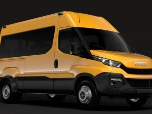 iveco daily minibus l2h2 2014-2016 3D Model