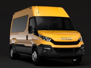 iveco daily minibus l2h2 2014-2016 3D Model