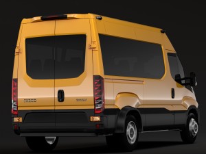 iveco daily minibus l2h2 2014-2016 3D Model